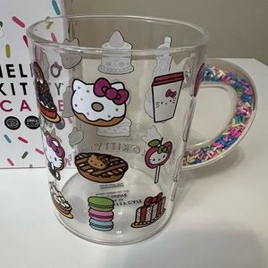 2022 Hello Kitty Cafe Glass Sprinkles Mug 🐱🧁